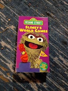 Slimey’s World Games VHS 1996 Sesame Street Video Oscar Grouch Rare Cartoon Film | eBay