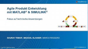 Agile Produktentwicklung mit MATLAB und Simulink