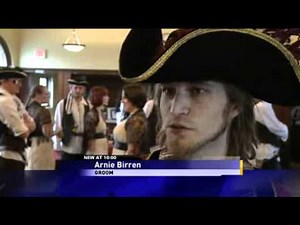 Milwaukee couple weds in pirate-themed wedding