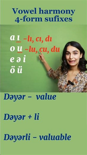 Learn vowel harmony in 🇦🇿🇦🇿