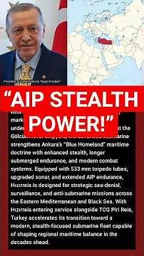 “Turkey’s New AIP Submarine TCG Hızırreis | Major Boost to Blue Homeland Power!”