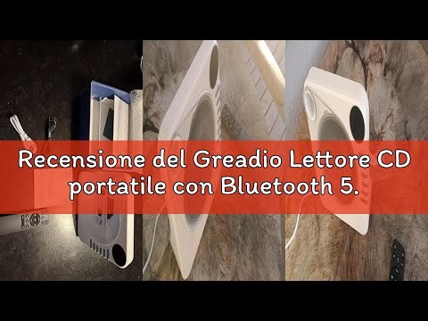 Recensione del Greadio Lettore CD portatile con Bluetooth 5.1, lettore CD per bambini con altoparlan