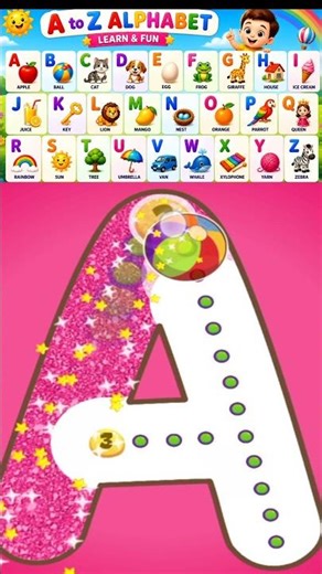 ABCD Hand Trick Magic ✋😱 | Letters Throwing Animation | Kids Short