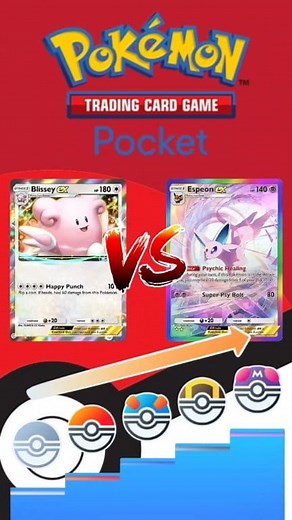 Blissey ex vs Espeon ex (rank) #exzeroplay #PokemonTCGPocket #pokemon | Eメ ZERO
