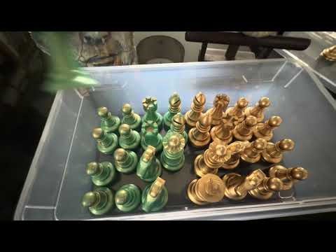 Chessboard pieces 