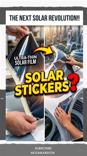 Sticker Solar is Here! #GreenTech #Innovation #SolarEnergy #CleanTech #RenewableEnergy #FutureTech