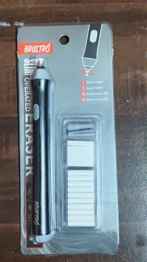 BRUSTRO SLIM ELECTRIC ERASER UNBOXING#brustro#eraser#shorts