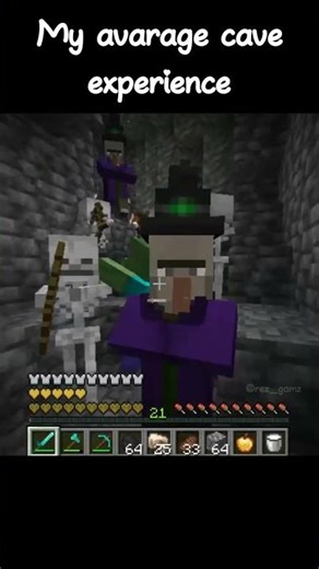 Avarage cave experience...... #minecraft #minecraftbuilds #minecraftdaily #minecraftmemes #gaming