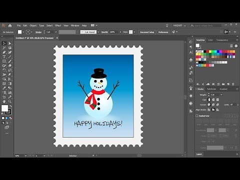 How to Create a Postage Stamp Effect in Adobe Illustrator CC /Updated/