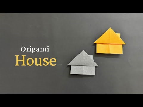 Origami House. How To Make Origami House. Very Easy.