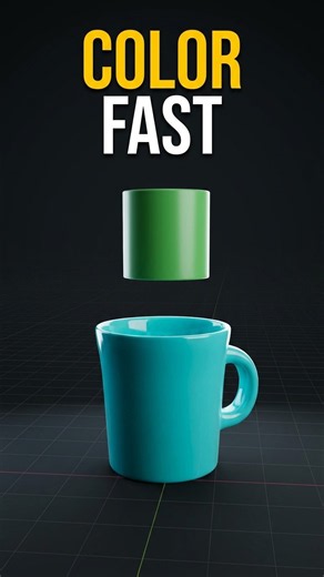 How to Add Color in Blender Fast (Single & Multiple Objects!)
