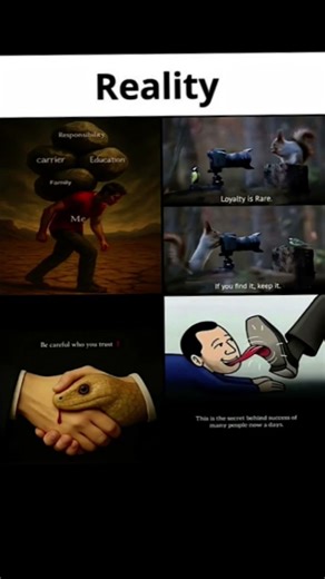 Title Idea: The "Reality" of Modern Life, Trust, and Success (A Collection of Memes)