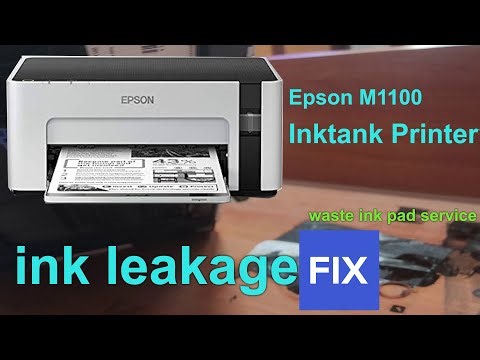 Epson M1100 Waste Ink Pad Cleaning | Step-by-Step Guide