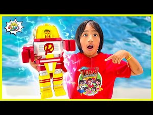 Ryan's World Mega Mecha Titan Robot is Here! Mystery Box turns into Giant Robot! - Videos For Kids