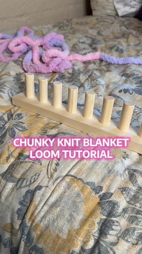 Chunky Knit Blanket Loom Tutorial