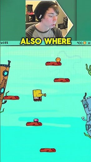 Creeping me out.. 😨 (Doodle Jump Spongebob)