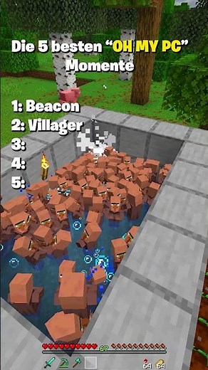The five best "Oh my PC" moments 💀 #minecraft #shorts