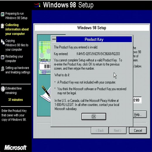 25K views · 159 reactions | Windows 98 First Edition without a working product key. #windows98 #oldtechnology #Vintagelovers | Khairul Harris | Facebook