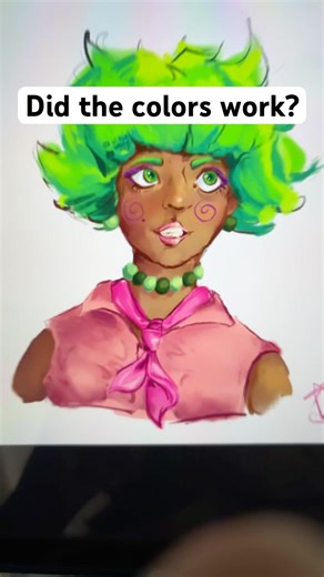 Random color challenge! #art #drawing #digitalart #procreate #cute