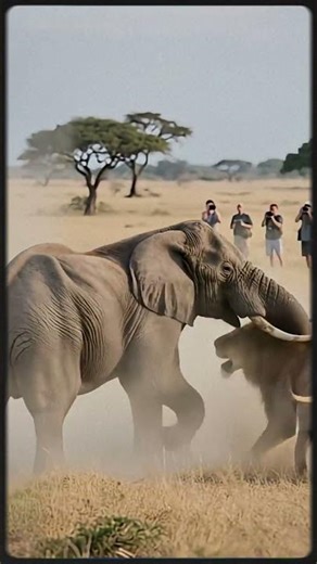 Elephant_vs_Lion_Fight_Ends_With_Shocking_Final_Blow!🐘🦁