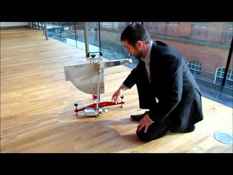 Testing the slip resistance of a floor