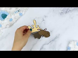 Cut and Paste Moose Craft for Kids with Free Template