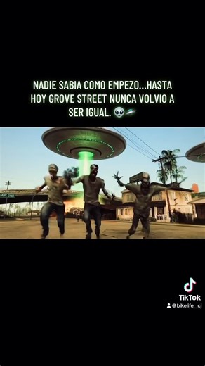ASI COMENZO LA INVASION EN GROVE STREET 😳🛸 #shorts