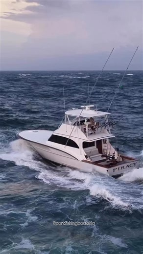 3.5K views · 39 reactions | Built by Shearline Boatworks, “Piracy” shows what happens when timeless design meets offshore intent. Clean lines, controlled power, and the confidence to run when conditions aren’t perfect. @grantslamphotography | Sportfishingboatshq | Facebook