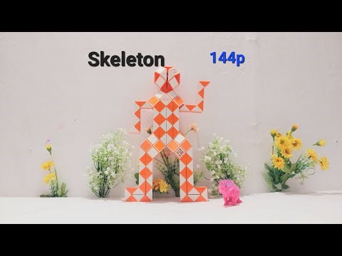 Rubik's Snake or Snake Cube 144 Pieces - Skeleton
