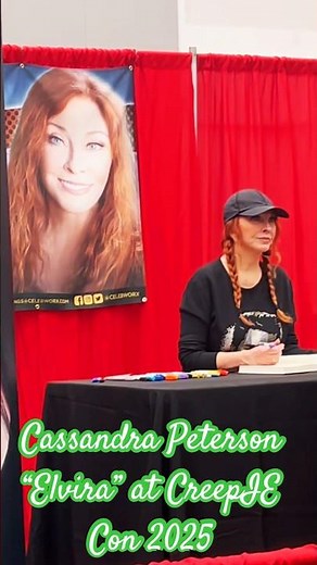 Cassandra Peterson “Elvira” at CreepIE Con 2025 #creepiecon #2025 #cassandrapeterson #elvira