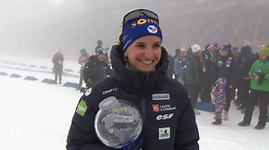 26K views · 2.4K reactions | "It's something so crazy - I'm really proud of my season, it's so nice."  It might have been foggy in Holmenkollen this weekend, but the Total Score Globe crystal-clearly went to a deserving new champion in Julia SIMON  | Biathlonworld | Facebook