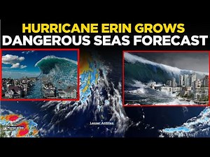 Hurricane Erin Tracker 2025 LIVE | Dangerous Seas Forecast For U.S East Coast | Hurricane Erin