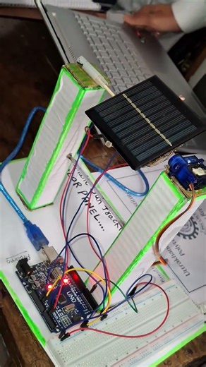 Solar Tracker System using Arduino and LDR #shorts #charger