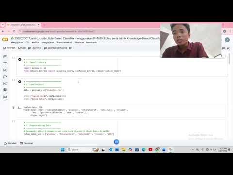 ( Algoritma: Rule-Based Classifier (IF–THEN Rules),Teknik: Knowledge-Based Classification