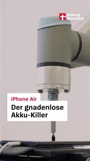 Der gnadenlose Akku-Killer & das iPhone Air (Stiftung Warentest)