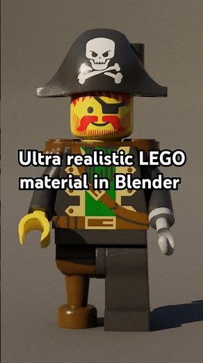 Ultra realistic LEGO material in Blender #blender #lego