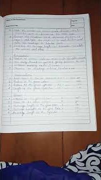Physics practical record notes class, 12