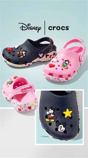 From the park to school to every super second in between, the Crocs Mickey Mouse & Friends collection has cuteness covered. cur.lt/kxsrfjtun | Rack Room Shoes