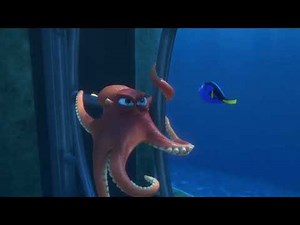 Dory Convinces Mr. Octopus to Take Her to Open Ocean Exhibit (Finding Dory Scene 21)