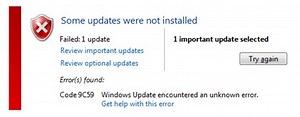 How to Resolve Windows Update error 9C59 - Windows Bulletin