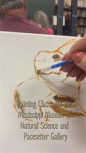 4.7K views · 70 reactions | I painted a tortoise in a class by Pacesetter Gallery at the Mississippi Museum of Natural Science and it's the most fun thing l've done in a while. #artclass #painting #acrylicpaint #tortoise #mississippimuseumonaturalscience #mississippi #naturalscience #museum #art #beginner #thereseapel #❤️ #pacesetterartgallery | Therese Apel | Facebook