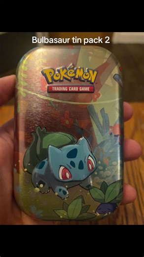 Bulbasaur tin pack 2. bulbasaur is my good luck pokemon #pokemon #pokemonpulls #fyp #gottacatchemall #bulbasaur