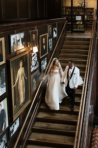 A bookish venue, modern details, and timeless fashion...this gorgeous wedding is a must-see! Click the link in bio or stories to see the full wedding! Event Planning & Design: @bloomandgrowevents Wedding Photographers: @gracetorresphoto Wedding Films: @ctorresfilms Flowers: @maven_way Venues: @oxfordexchange Hair, Makeup & Beauty: @nicole3lbeauty Wedding Dresses: @moniquelhuillierbride Wedding DJ: @curate_entertainment Rentals: @laconicevents Cakes & Catering: @handsonsweets #librarywedding #wed