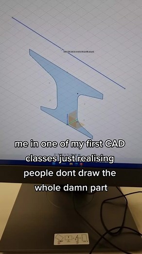 I don't know why I thought this😅 #fyp #CAD #engineering #fusion #fusion360 #solidworks #drafting #autocad