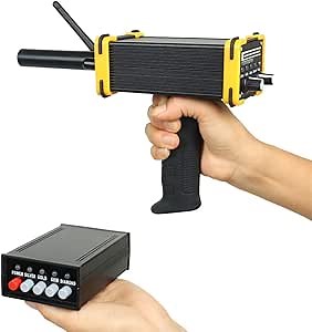 Mini GR-100 Metal Detector with LED Screen, Long Range Metal Detector Pinpointer for Gold, Silver, Gems, Diamonds, Detective 30m Depth, with Voice Alarm System