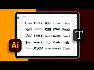 How To Download Fonts On Illustrator On All iPad