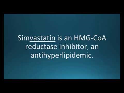How to pronounce simvastatin (Zocor) (Memorizing Pharmacology Flashcard)