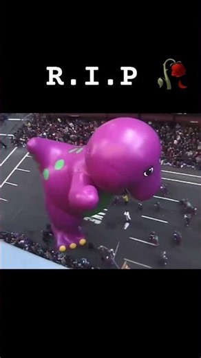 Barney 97 Macy Parade Dying #barneythedinosaur