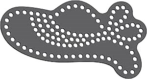 Rhinestone Genie RED HAT 001 Magnetic Rhinestone Template, Black