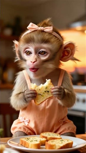 🥹🍞 Watch Lolo Enjoy The Happiest Bite Ever